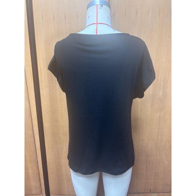 Summer New Women's Short-sleeved T-shirt Fashionable and Versatile Swing Collar Pullover Top