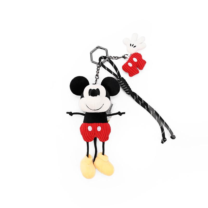 Disney Authorized Mickey, Minnie, Donald, and Goofy Plush Toy Keychain or Lanyard