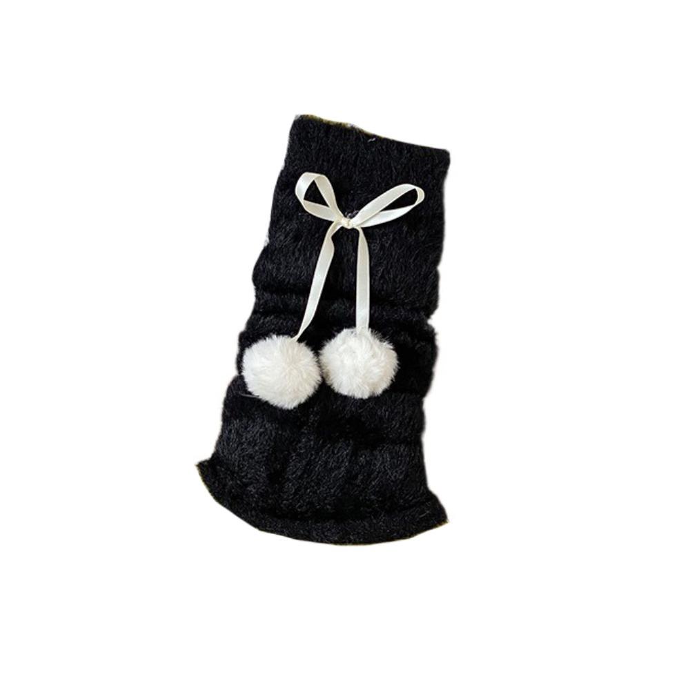 Thicken Balletcore Plush Stockings Y2k Knitted Leg Covers Trendy Mink Fur Leg Warmer  Women