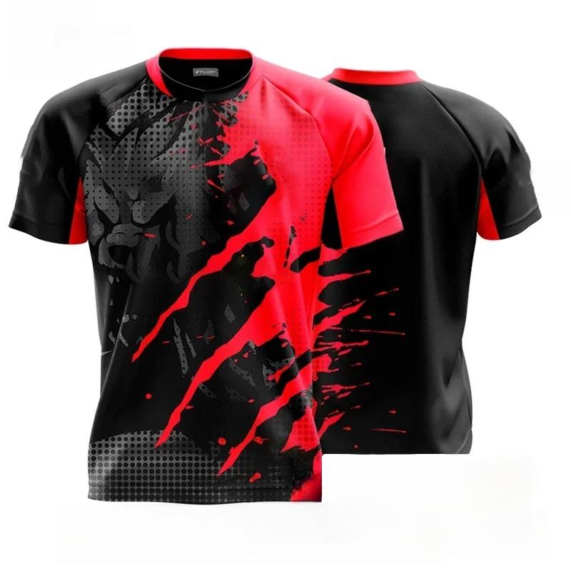 

Футболка для активного отдыха, бега, альпинизма, повседневная, с круглым вырезом, дышащая, быстросохнущий материал, 3D-принт, короткий рукав, мужские футболки 6XL