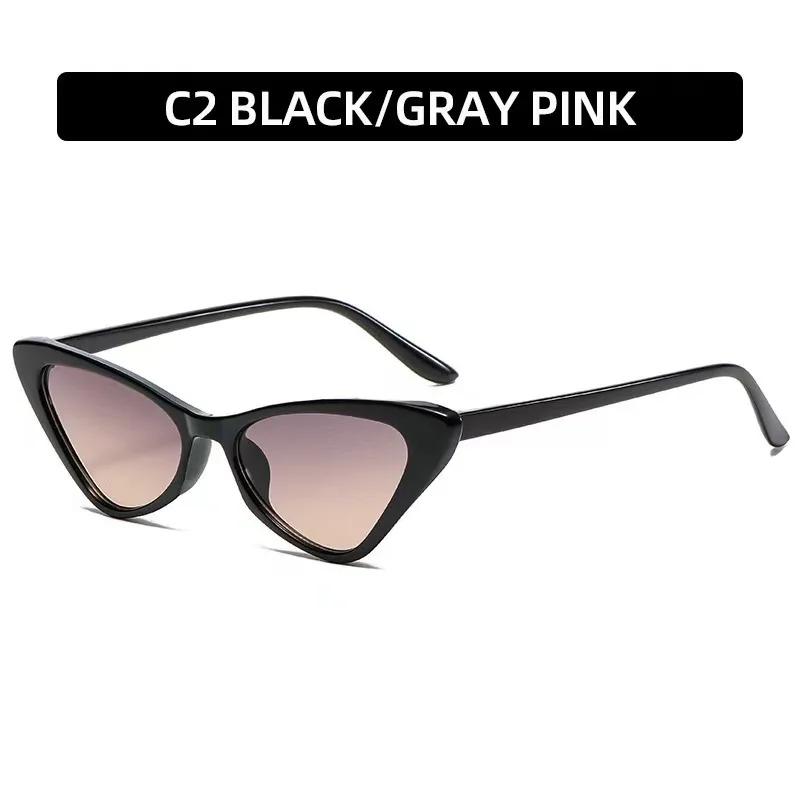 New Women Cat Eye Sunglasses Fashion Small Frame Triangle Sun Glasses Unisex Classic Summer Outdoor Shades UV400 Eyewear