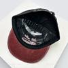 New Men Women American Retro Letter Embroidery Baseball Hats Sunshade Color Block Versatile Flat Eave Peaked Caps Fashion Street