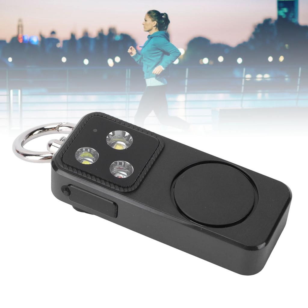 Alarm Light for Women 4 Lighting Modes USB Rechargeable Keychain Siren Security LED Light for Emergency