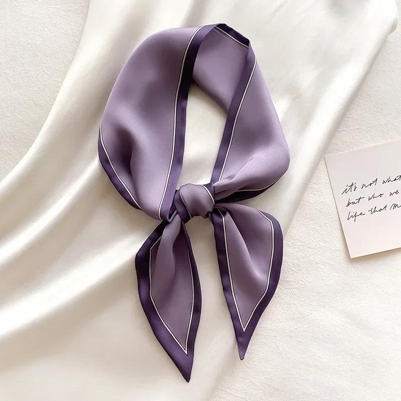 Fashion Print Hair Ribbon Scarf Women Neck Tie Bag Scarfs Satin Silk Skinny Headscarves Ladies Foulard Floral Bands 2026 New