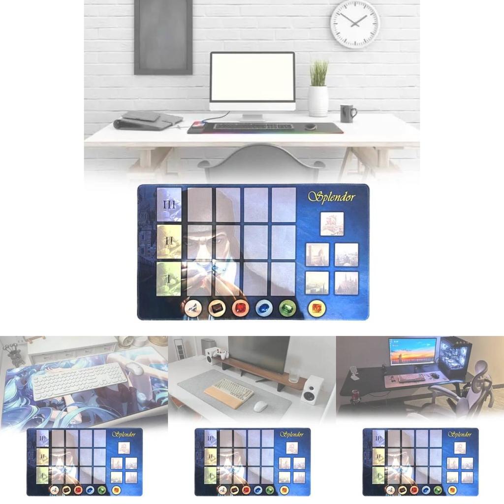 Mata do gry planszowej Gem Splendor z żywiczną powierzchnią dla entuzjastów kart i gier