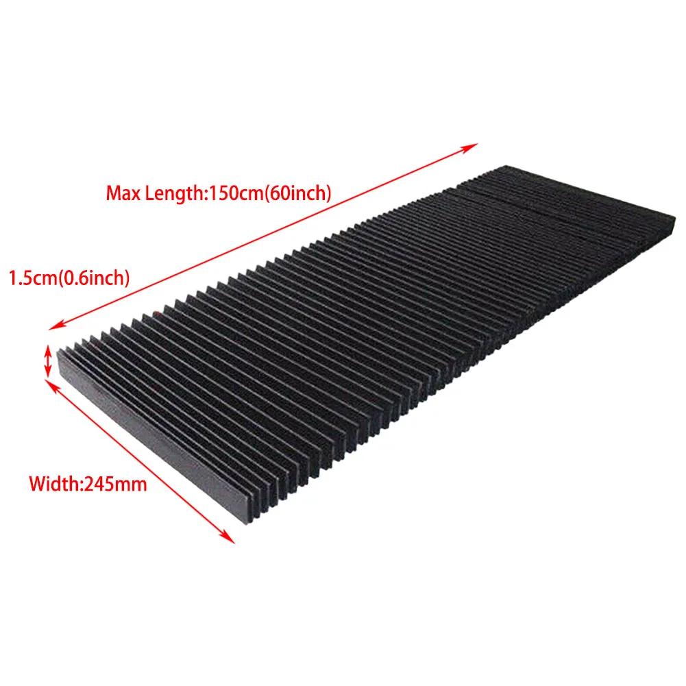 Milling Machine Flexible Protective Flat Accordion Bellows Cover Tool Guard Dust Cloth Flat Accordion Bellows Engraver Machine