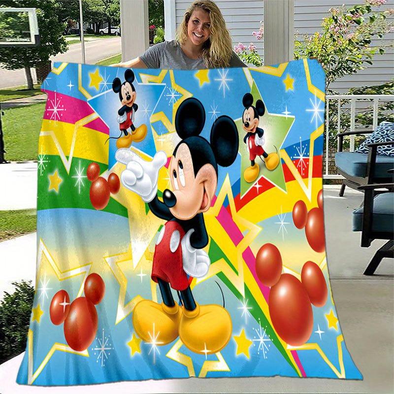 Mickey & Minnie Decke Weiche, Warme Flanell-Kuscheldecke für das Sofa, Weiche Warme Bettwäsche-Tagesdecke, Einzigartige Geschenkidee.
