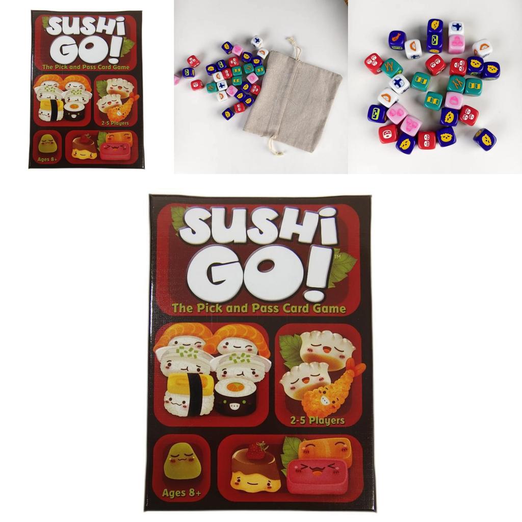 Juego de Mesa Sushi Go Party con Material de Papel para Noche de Juegos en Familia y Diversión en Fiestas