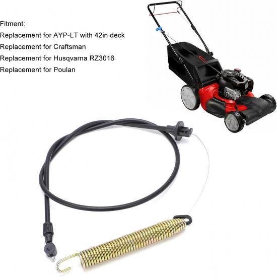 Tbest Deck Cable, Metal Replacement for RZ3016 175067 169676 Deck Engagement Cable