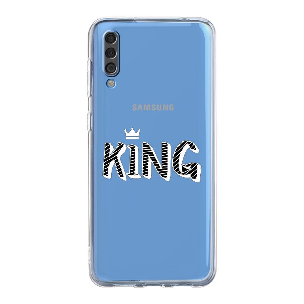Phone Case For Samsung A14 5G A12 A22 A32 A34 A42 A52 A54 A50 A70 A72 A40 A20E A10S A20S A02S A04S Couple Style Crown king Queen