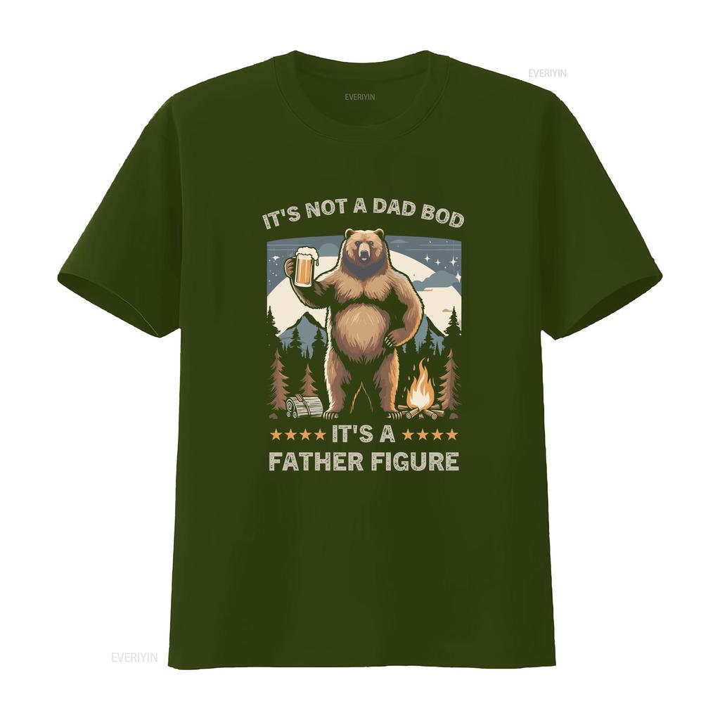Its Not a Dad BOD Father Figure T Shirt vintage Washed Comfortable Breathable Soft graphic Casual Slightly Stretched Versatile
