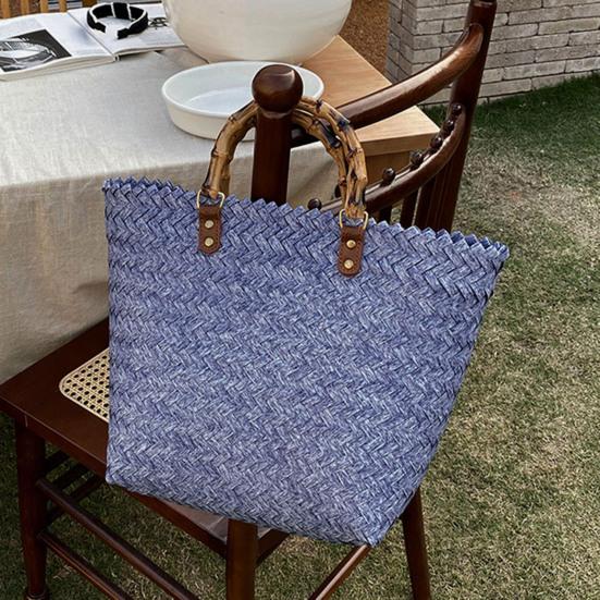Exquisite Woven Tote Bag Handmade Wear-resistant Storage