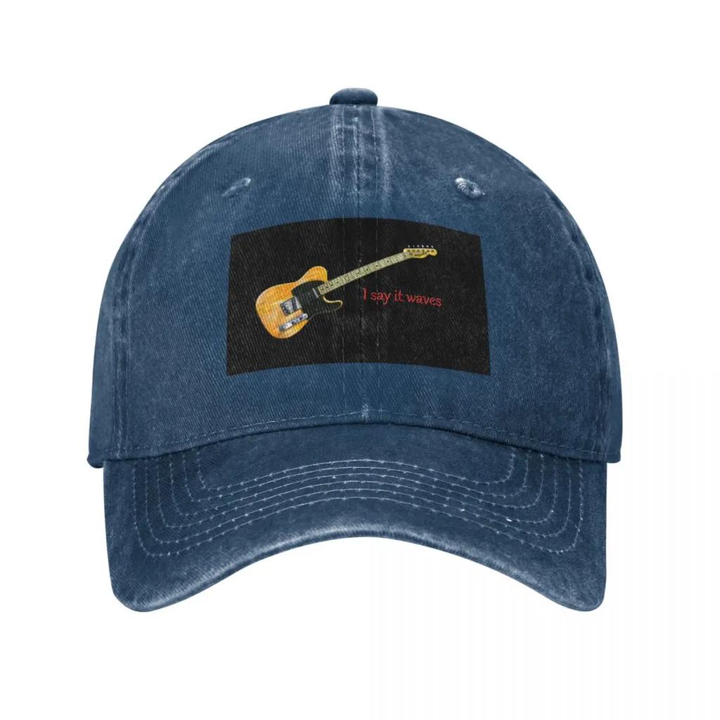 Guitar  Lyrics Tribute I Say It Waves Wallsoffamecomau Baseball Cap fashionable sailor cap for Unisex Hood Baseball Unisex Womens