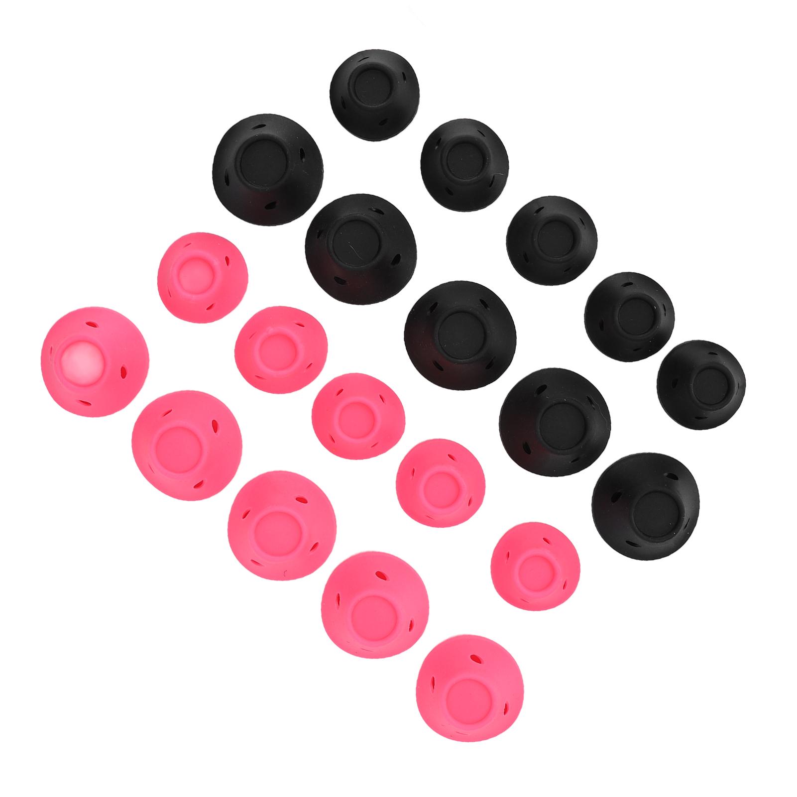 

20 шт. Бигуди для волос в форме гриба Мягкий силикон Разного размера Спящий ролик для укладки волос для женщин Розовый