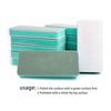 Rechteckiger Silberpolierblock Doppelseitiger Reinigungs-Polierblock Nagelpuffer Polieren Gold Silber Polierblock