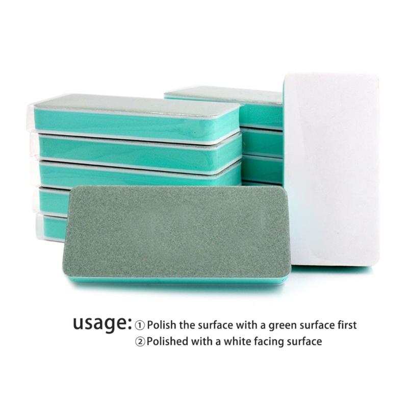 Rectangle Silver Polishing Block Double-Sided Cleaning Buffing Block Nail Buffer Buffing Gold Silver Polishing Block