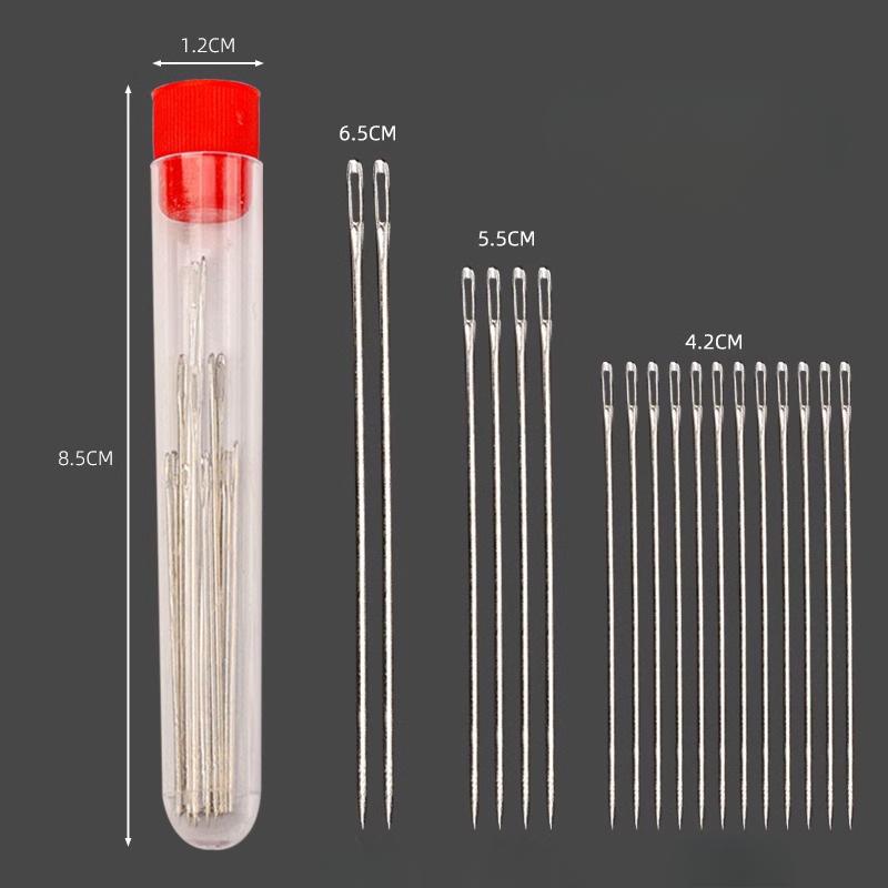 Stahlnadeln mit großem Öhr - Ideal zum Handnähen, Sticken, Quilten und für ältere Menschen mit einfachem Einfädeln