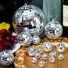 18Pcs Mirror Disco Ball Dj Lighting Effect Silver Disco Ball Hanging Foam Mirror Ball 70S Retro Disco Decoration For Disco Party