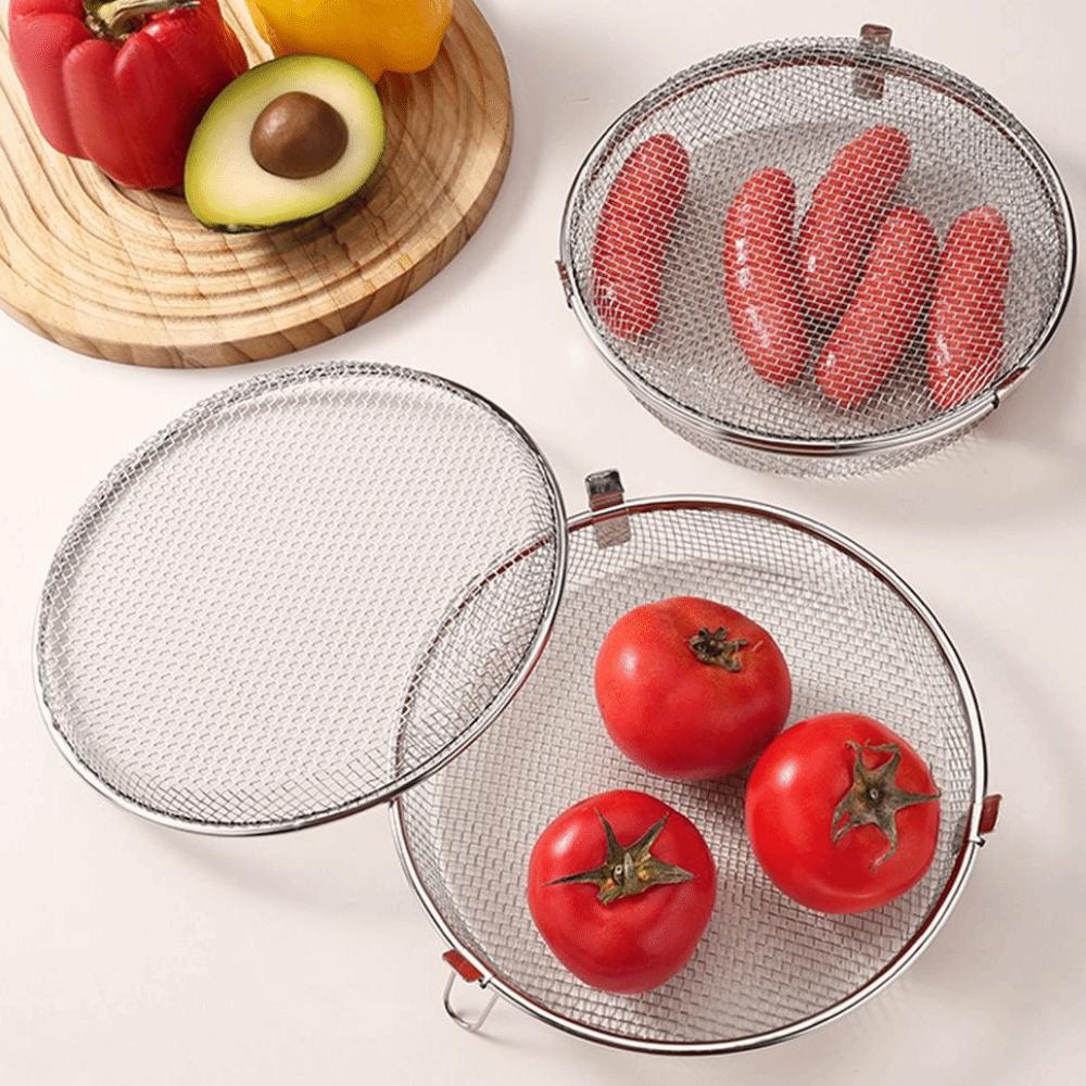 Quickly Drain Oil Airfryer Basket Stainless Steel Food Storage Baskets Air Fryer Accessory
