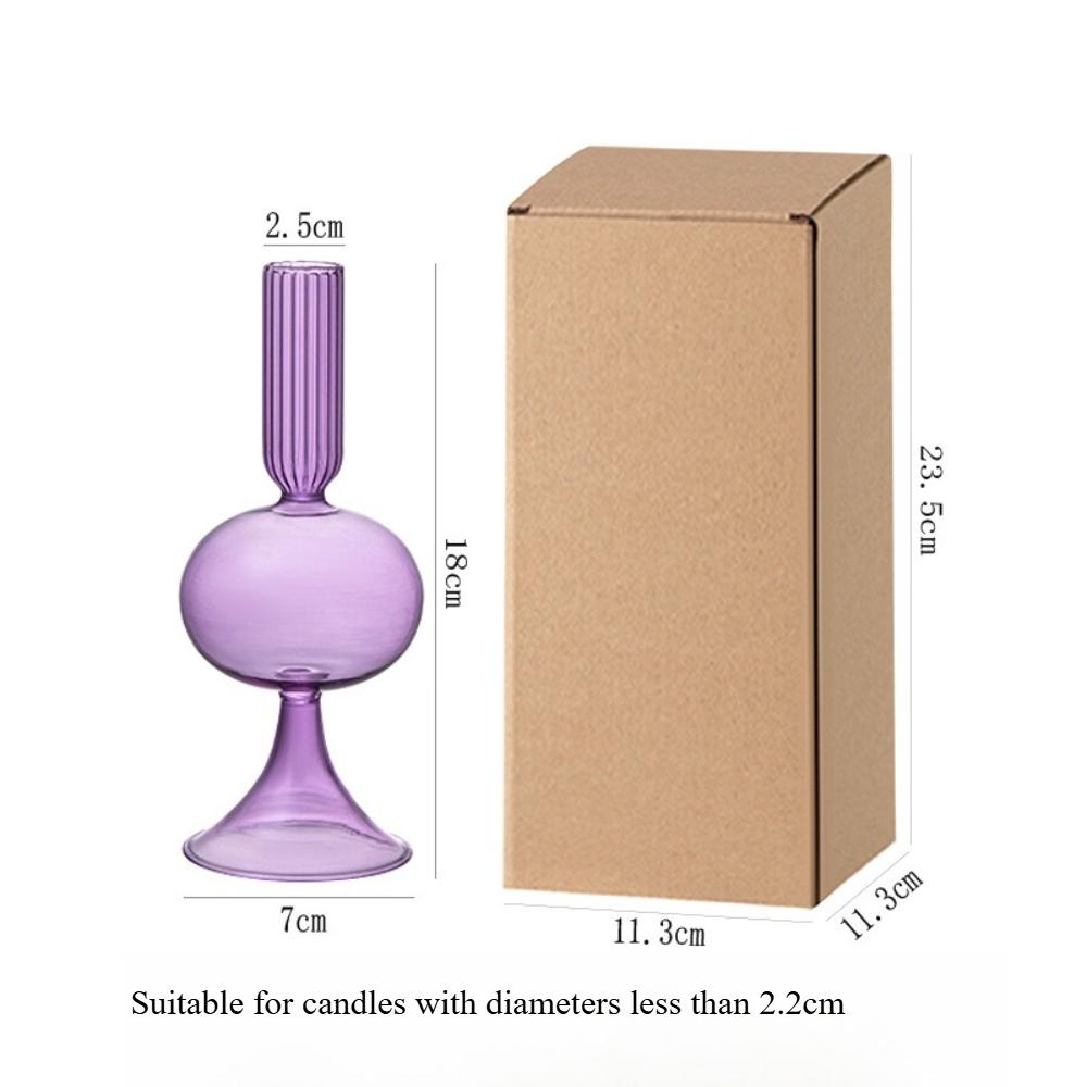Modern Glass Candle Holder Nordic Home Decorations Clear Taper Candle Holders Wedding Table Centerpiece Party Decor