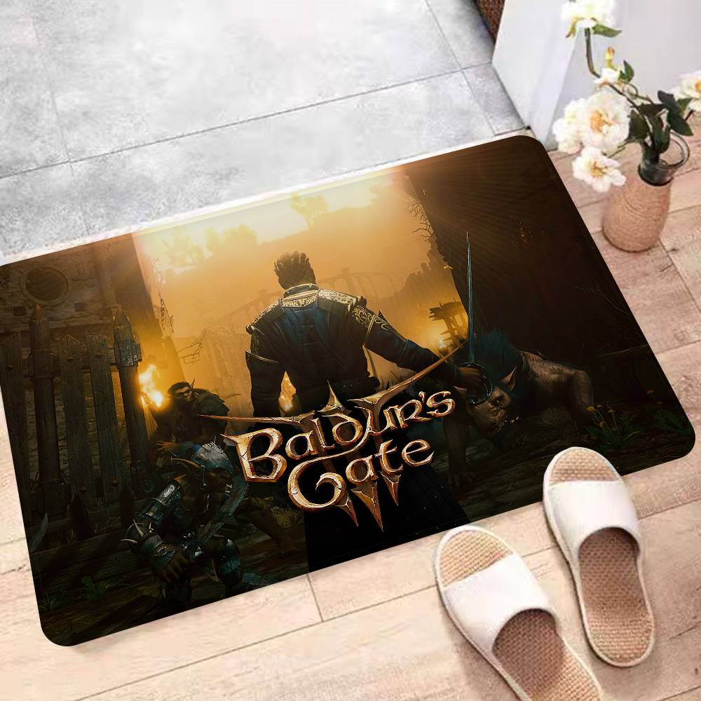 Game Baldurs Gate Floor Mat Non-Slip Laundry Room Mat Laundry Decor Balcony Child Living Room Bedside Mats