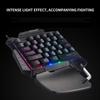 Gaming-Tastatur, Einhand-LED-Hintergrundbeleuchtung, tragbarer Mini-Gaming-Keypad, Game-Controller