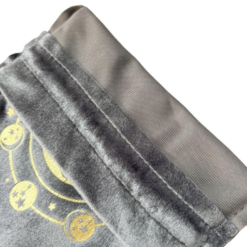 Velvets Tarots Card Storage Bag With Elegant Silk Screen Print Jewelry Pouches for Safe Storage And Stylish Carry
