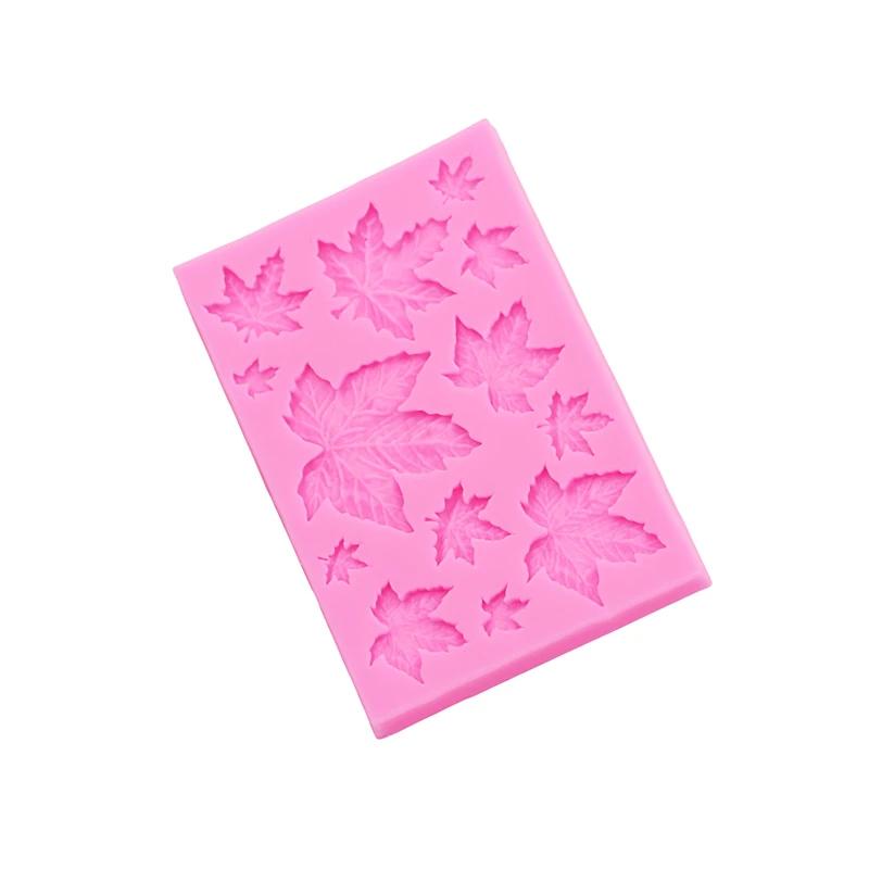 Gj-61 DIY leaf maple leaf silicone mould leaf collection popping silicone mold cake decoration molds resin clay accessories