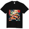 T-shirt Sushi Japonais Art Ukiyo-e T-shirt Graphique Nourriture Traditionnelle Streetwear Cotto