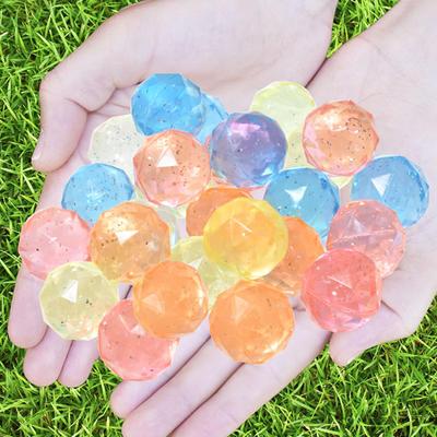 10/12/15/20pcs Bouncy Ball Elastic Balls 25mm Diamond Cat Toy Ball Elastic Colorful Indoor Pet Supplies for Household Use TMZ