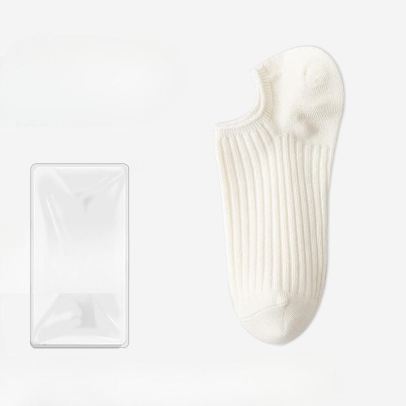 Female Spring and Summer Invisible Sweat Absorption Deodorant Not To Drop with Shallow Mouth Non Slip Socks