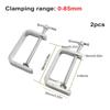 2pcs Clamps Alloy Steel Woodworking Attachments C-Clamp
