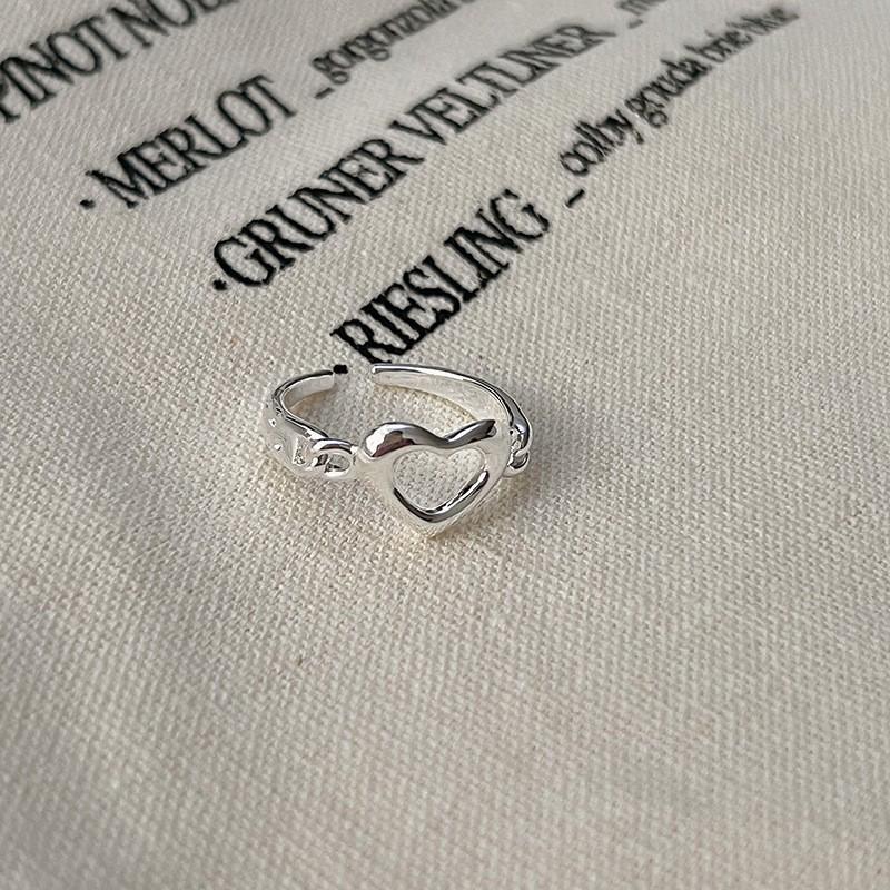 Korean Style Irregular 925 Sterling Silver Women's Versatile Ring, Non-Fading Niche Ins Design