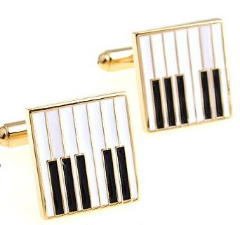 Music Series Men' Fashion Cuff Links Musical Instrument Guitar Microphone Piano Violin Drum DJ Design Quality Brass Cufflinks