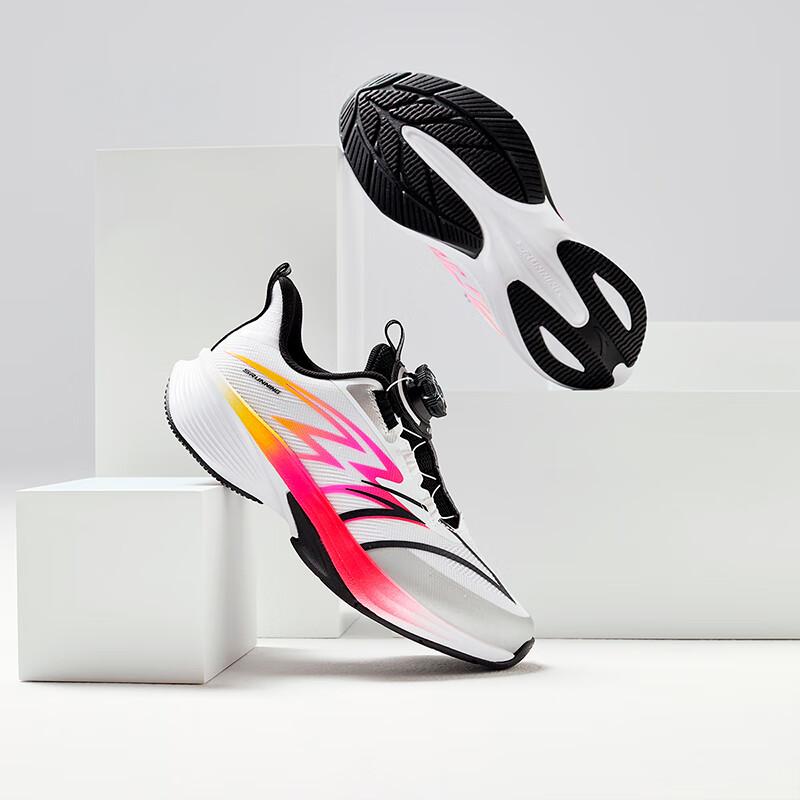 Anta Kids Hailang Lite 2.0 Sports Comfortable Shock Absorption Wear-Resistant Breathable Low-Top Running Shoes Kids Running Shoes 312435513-4