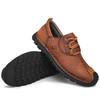Ručně vyráběné Retro boty z hovězí kůže Muži Ploché Móda Ležérní Boty Muži Mokasíny Mokasíny Muži Boty Kůže