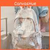 Nylon Travel Backpack For Teens With Butterfly Bow Print