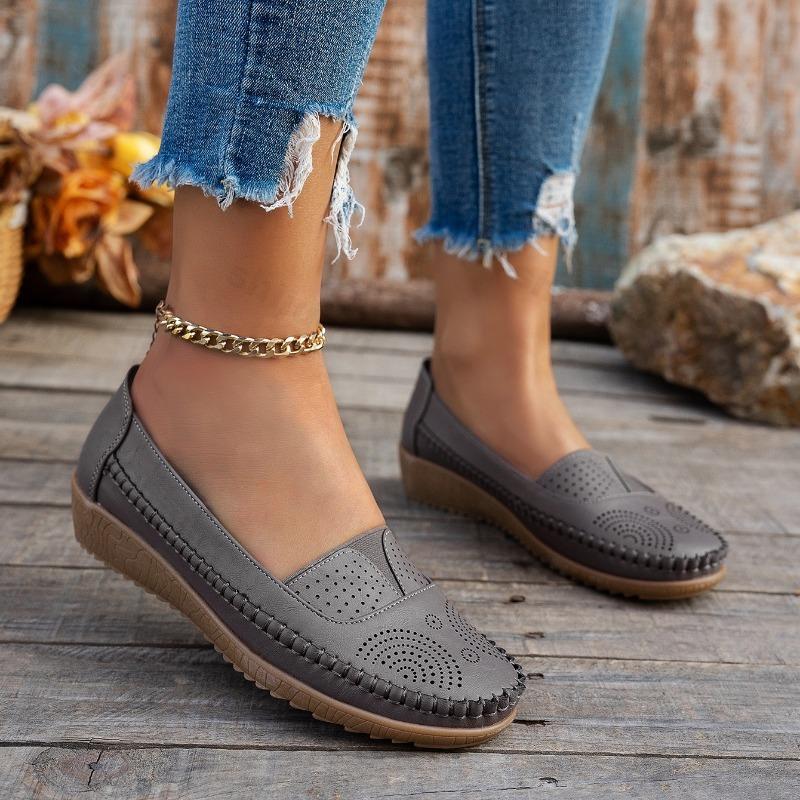 Women Loafers Casual Shoes 2026 New Fashion Breathable PU Leather Shoes for Women Sewing Flats Female Footwear Zapatos De Mujer
