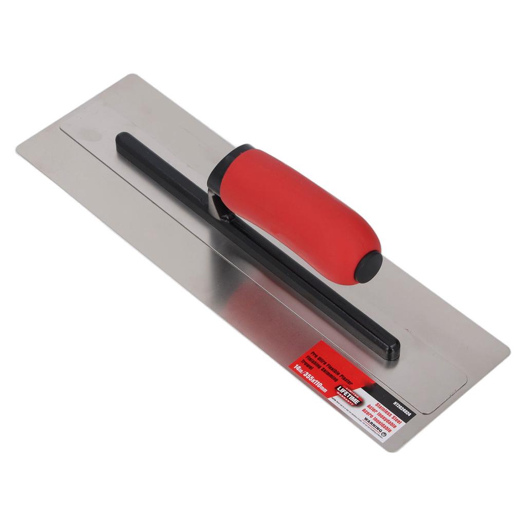 Plaster Finishing Trowel Stainless Steel Widened Handle Drywall Trowel for Condensate Cement Mortar