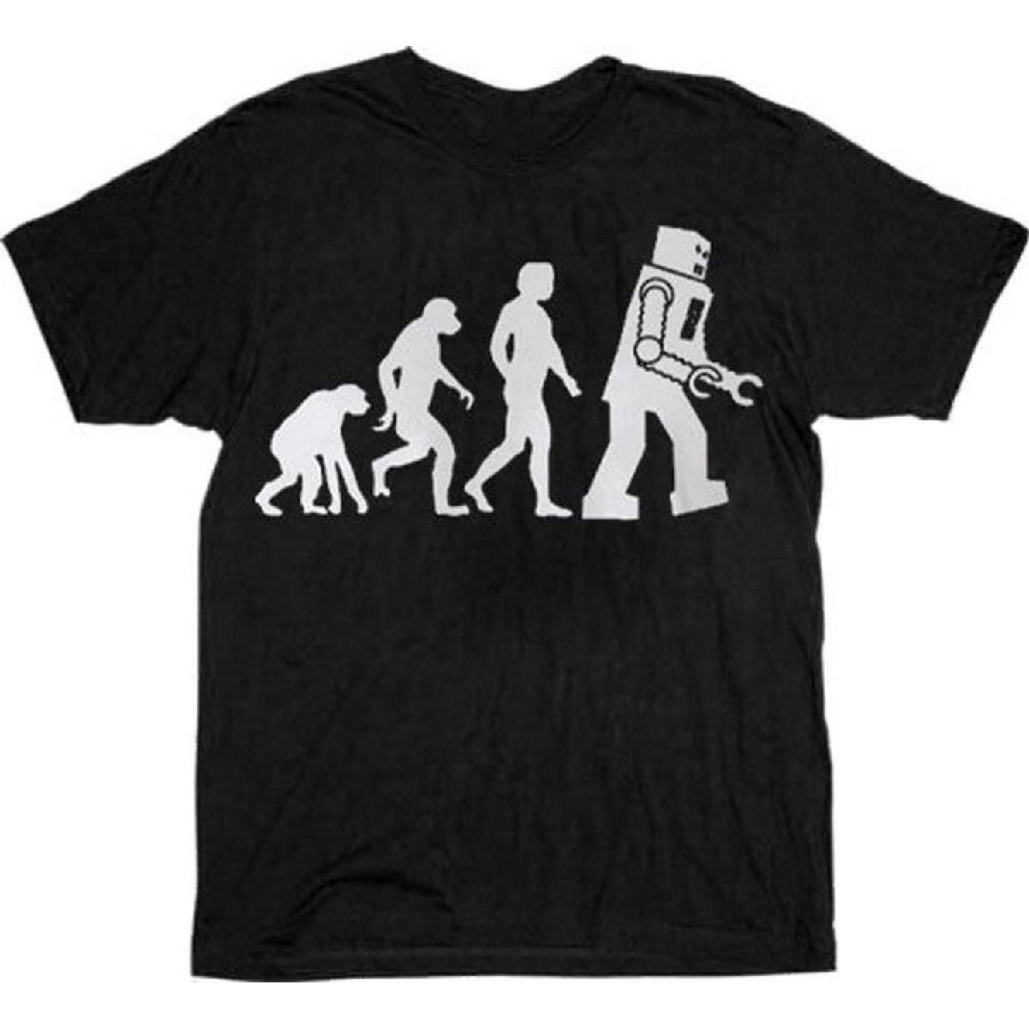 The Big Bang Theory Robot Evolution T-shirt Tee XXXXXL разноцветный