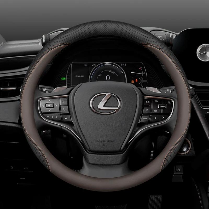 Leder Auto Lenkradabdeckung für Lexus NX350 RX NX RX450h LX600 LBX ES NX250 ES350 RX350 RX350h 2021 2022 2023 2024 2025