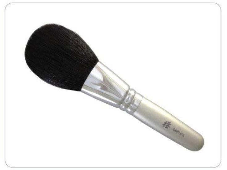 

Кисть для макіяжу Kumano Brush Серія Sakura (Кисть для порошку) срібний