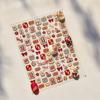 3D New Year Mahjong Embossed Nail Stickers - Wealth & Fortune Nail Art Accessories