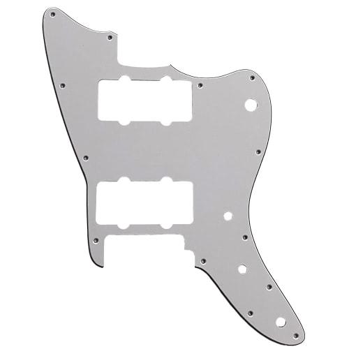 Guitar Pickguard for Squier Affinity Jazzmaster Guitar Pickguard Scratch Plate (3-Ply White)