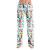 Women's Grinch Pajama Pants Casual Drawstring Elastic Waist Pants Comfortable Straight Yoga Loose Pants