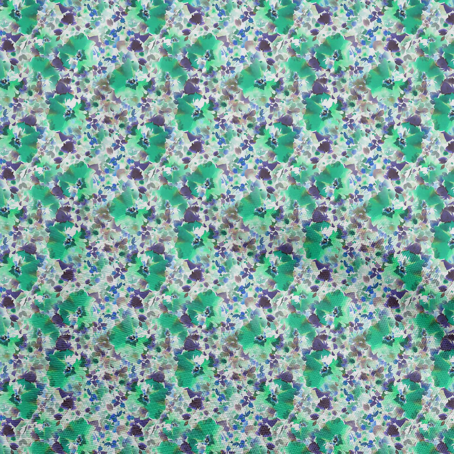 

OneOone Cotton Flex Темно-синя тканина Акварель Квіткове шиття Ремісничі проекти Принти на тканині 40 дюймів 42 Inch Wide - Viscose Chiffon кольору морської хвилі