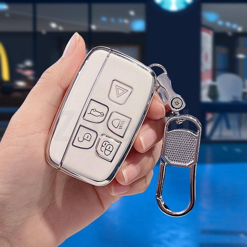 Auto Accessories For Jaguar Xe Xj Xjl Xf Tpu Car Key Case Cover For Land Rover Evoque Freelander Discovery 4 Range Rover Sport