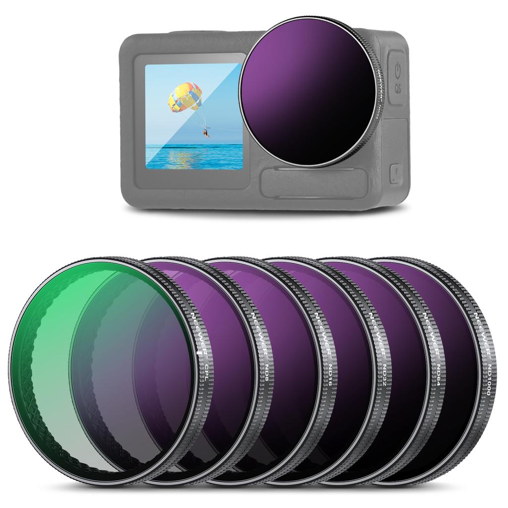 NEEWER for DJI ND Filter for DJI Osmo Action 3 4 5Pro ND Filter DJI CPL Lens Kit ND8 ND16 ND32 Multi Coated Accessories