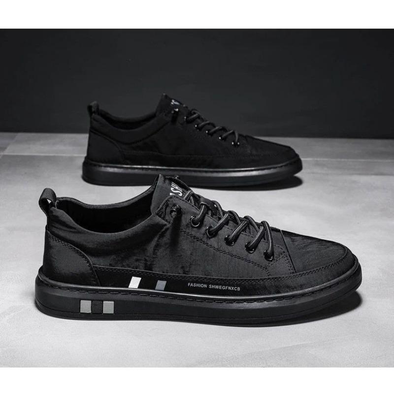 Mens Breathable Casual Low Top Skateboard Shoes Comfortable Daily Walking Footwear