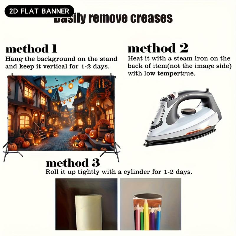 1pc Halloween Canvas Background Horror Street View Photography Screen Indoor and Outdoor Banners